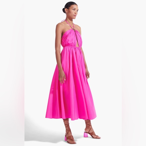 NWT STAUD DANIELLE DRESS BOUGAINVILLEA 🔥SOLD OUT DRESS🔥HOT ITEM🔥 - Picture 4 of 9